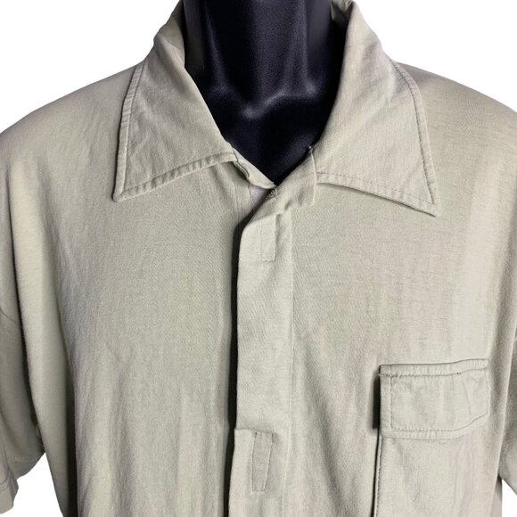 Vintage 90s Astral Freaks Short Sleeve Shirt L Green Hook Loop Pocket RARE - Picture 2 of 8